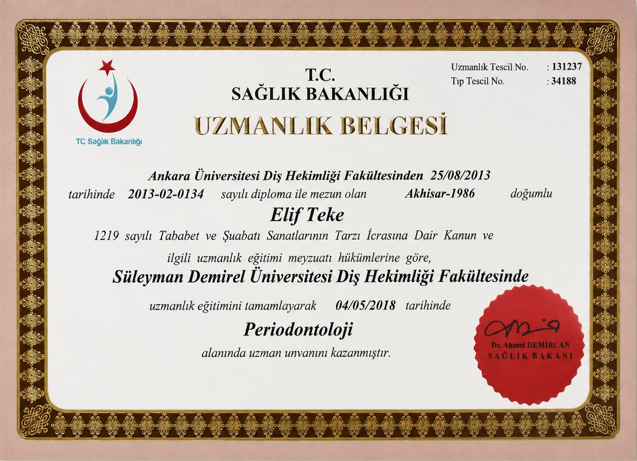 Spesialisttittel i periodonti